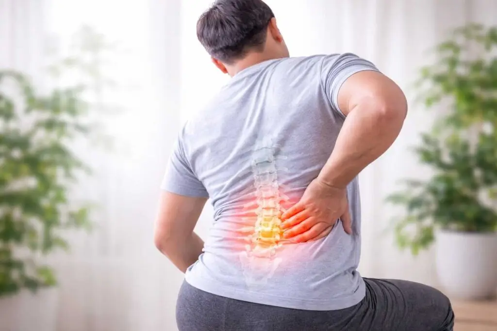 lumbar spine pressure causing lower back pain
